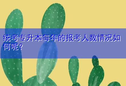 統(tǒng)考專升本每年的報考人數(shù)情況如何呢？