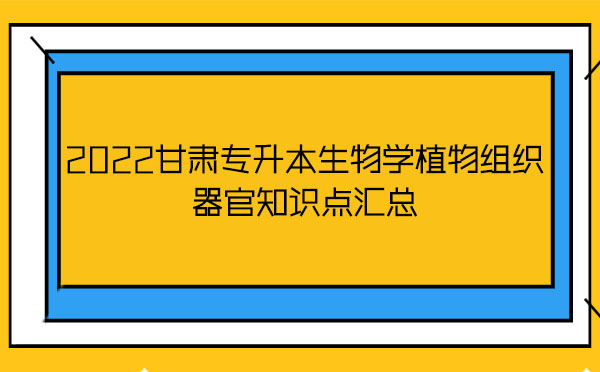 2022甘肅專升本生物學(xué)植物組織器官知識(shí)點(diǎn)匯總 2022甘肅專升本生物學(xué)植物組織器官知識(shí)點(diǎn)匯總