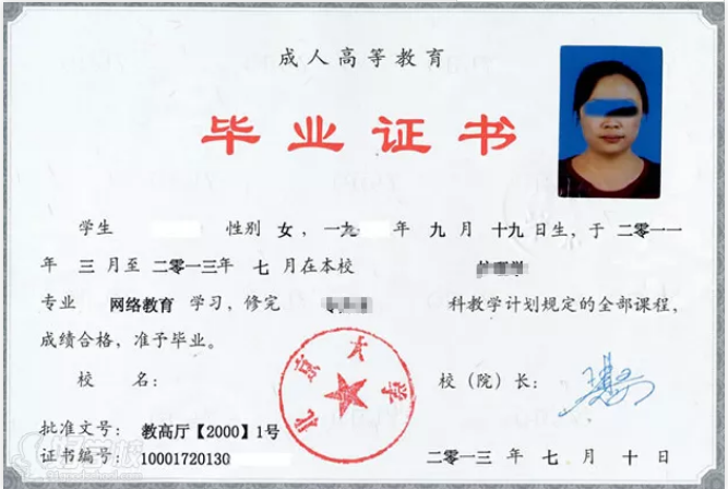 網(wǎng)絡(luò)教育畢業(yè)證書(shū)(參考) 網(wǎng)絡(luò)教育畢業(yè)證書(shū)(參考)