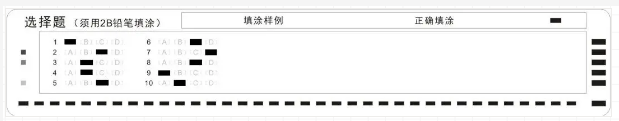 規(guī)范填涂 規(guī)范填涂