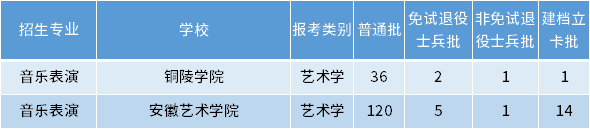 安徽專升本音樂表演專業(yè)招生學(xué)校