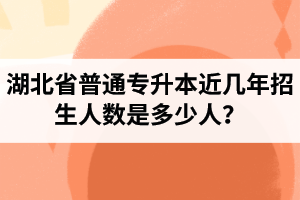 湖北省普通專升本近幾年招生人數(shù)是多少人？工作和升本怎么選擇比較好？