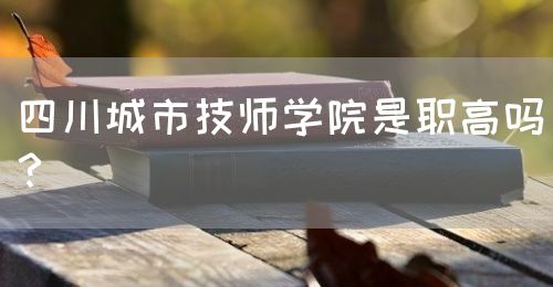 四川城市技師學院是職高嗎？(圖1)