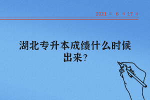 湖北統(tǒng)招專升本怎么查詢自己的成績？